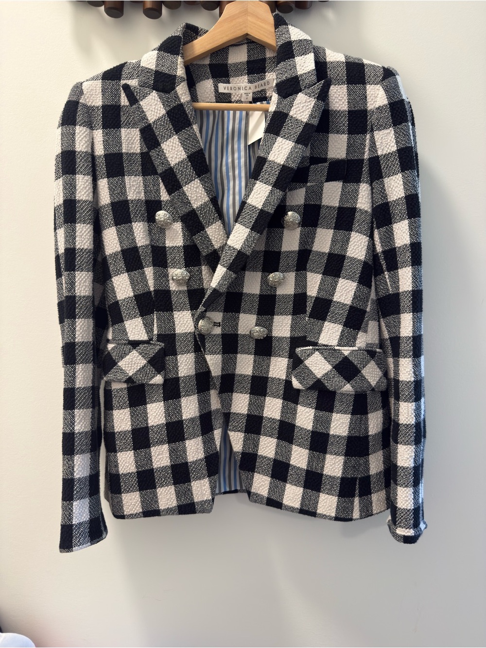 Veronica Beard Gingham Blazer